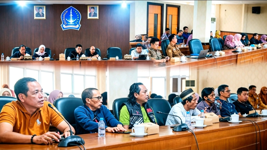 Ketgam: Rapat Dengar Pendapat Umum (RDPU) Komisi I DPRD Bone bersama Pemkab, BNNK, dan Forbes Anti Narkoba Bone membahas percepatan implementasi Perda P4GN Nomor 2 Tahun 2022. (ENews)