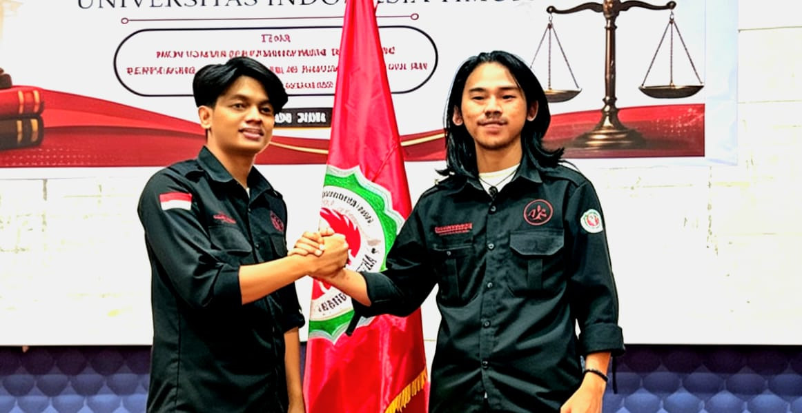 Kergam: Ketua BEM UIT terpilih, Kudikal Gibran Maulana Ahmad (kiri) dan Wakil Ketua BEM, Muh Farhan Amir. (Dok. Angki)