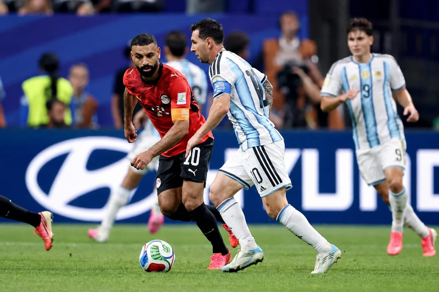 Foto: Argentina vs Mesir di babak 16 besar pada Piala Dunia 2026 berlangsung di stadium Atlanta, Amerika Serikat. (Sumber gambar: Reuters).