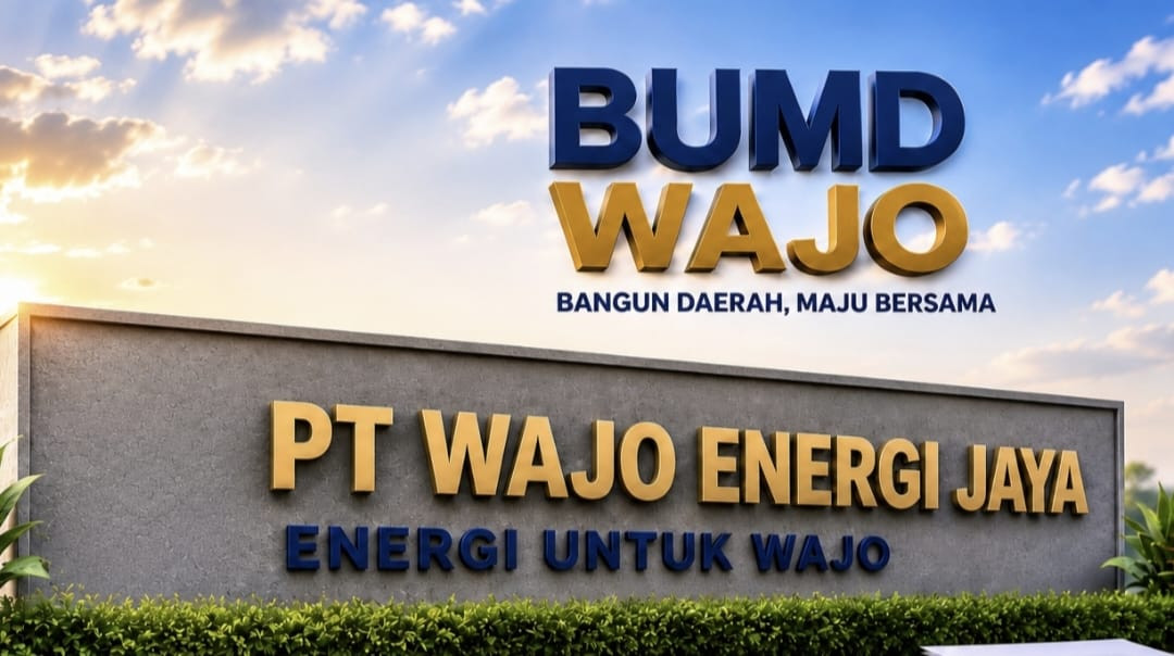Ketgam: Ilustrasi identitas PT Wajo Energi Jaya (WEJ), Badan Usaha Milik Daerah (BUMD) Kabupaten Wajo yang menjadi sorotan publik setelah lebih dari enam bulan sejak jajaran direksi periode 2025–2030 dilantik. Sejumlah warga meminta manajemen menyampaikan capaian kinerja dan kontribusi perusahaan terhadap Pendapatan Asli Daerah (PAD). Ilustrasi: ENews Indonesia.