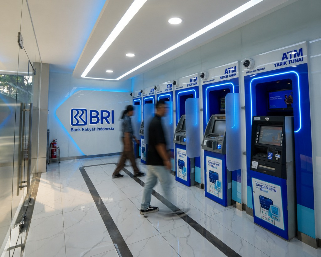 Ketgam: Suasana layanan perbankan di area ATM PT Bank Rakyat Indonesia (Persero) Tbk (BRI). Pada Kuartal I 2026, BRI membukukan setoran pajak sebesar Rp8,1 triliun kepada negara, sebagai bagian dari total kontribusi Rp19,1 triliun yang mencakup pajak dan dividen. (Foto: Dok. BRI)