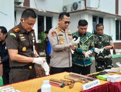 Kejari Sinjai Musnahkan 24,98 Gram Sabu dan 839 Butir Obat Trihexyphenidyl