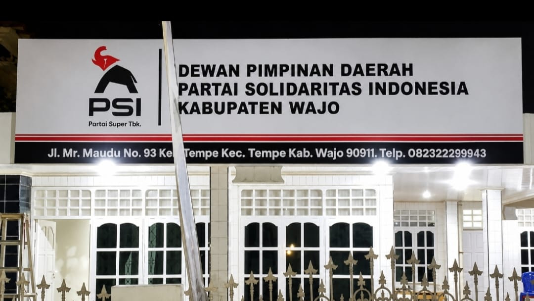 Foto: Kantor Sekretariat PSI Wajo. (Dok. IKBAL)