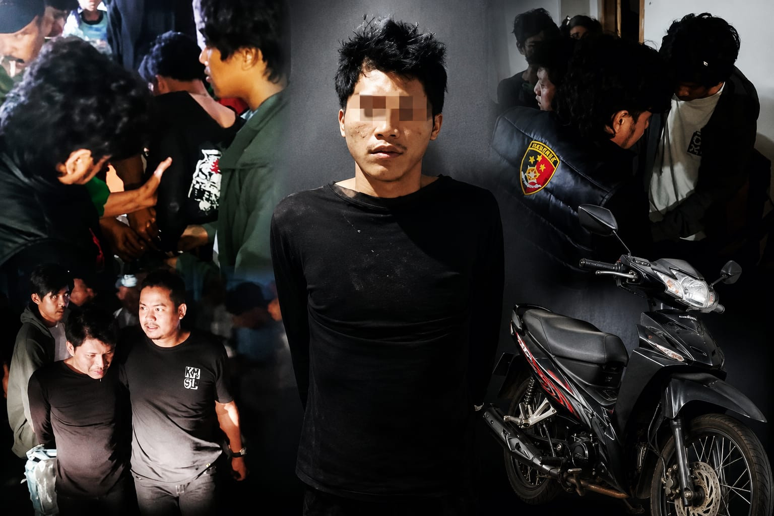 Ketgam: Tim URC Resmob Polres Bantaeng menangkap terduga pelaku pencurian sepeda motor beserta barang bukti dalam pengungkapan kasus curanmor di Desa Biangkeke, Kecamatan Pajukukang. (ENews)