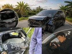 Avanza Ringsek dalam Kecelakaan Tunggal di Lapri Bone, Diduga Sopir Mengantuk