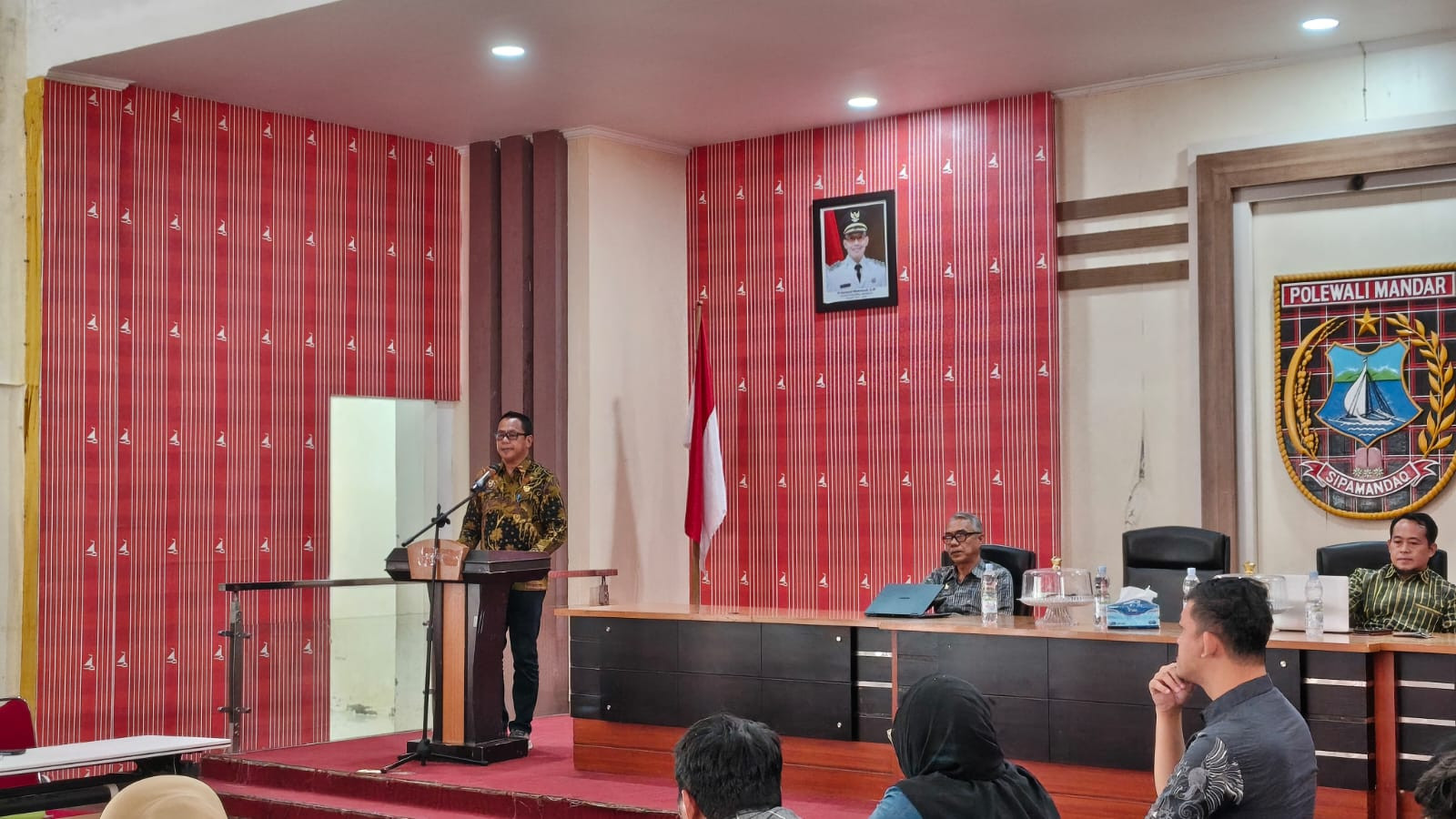 Foto: Sekretaris Daerah, Nursaid Mustafa saat membuka Bimtek secara resmi. (HW)