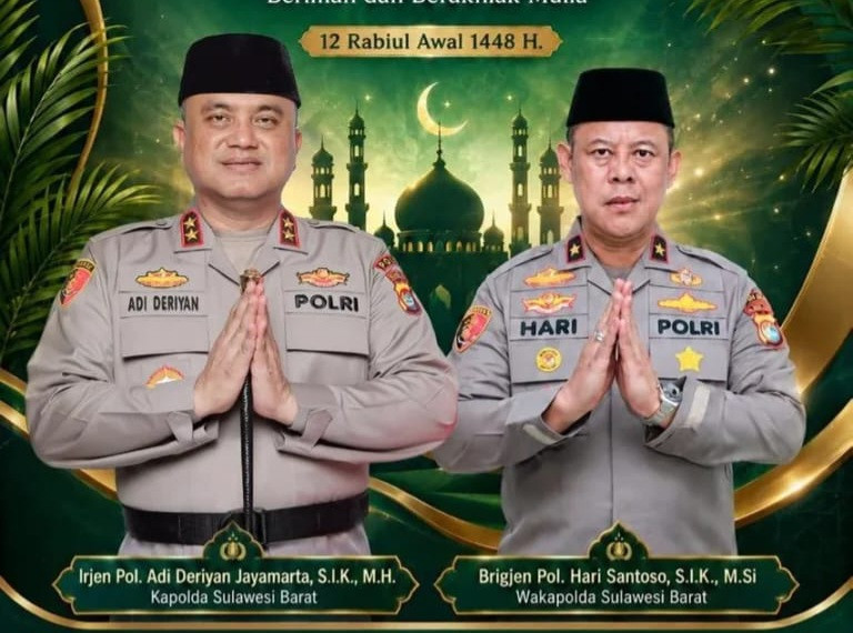 Kapolda dan Wakpolda Sulbar.