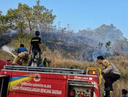Kebakaran Lahan di Bababulo Utara Majene Meluas