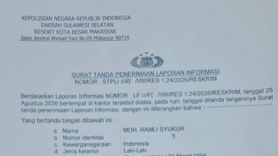 Jurnalis Makassar Laporkan Penggerudukan Rumah, Diduga Berkaitan dengan Pemberitaan Judi