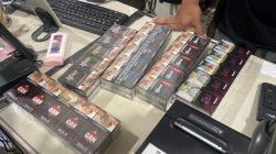 Sejumlah rokok yang diduga ilegal saat terjaring razia Satpol PP Polman.