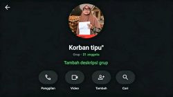Ketgam: Tangkapan layar grup WhatsApp “Korban Tipu” yang beranggotakan 21 orang, yang diklaim berisi pihak-pihak yang mengaku mengalami kerugian dalam transaksi dengan terlapor. (ENews)