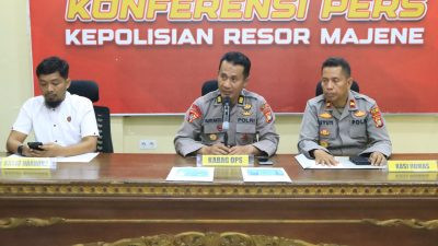 Polres Majene Bekuk Tiga Tersangka Narkoba