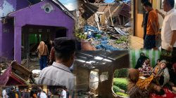 Rumah terduga pelaku dibongkar massa setelah pembunuhan dipicu persoalan utang Rp6 juta.