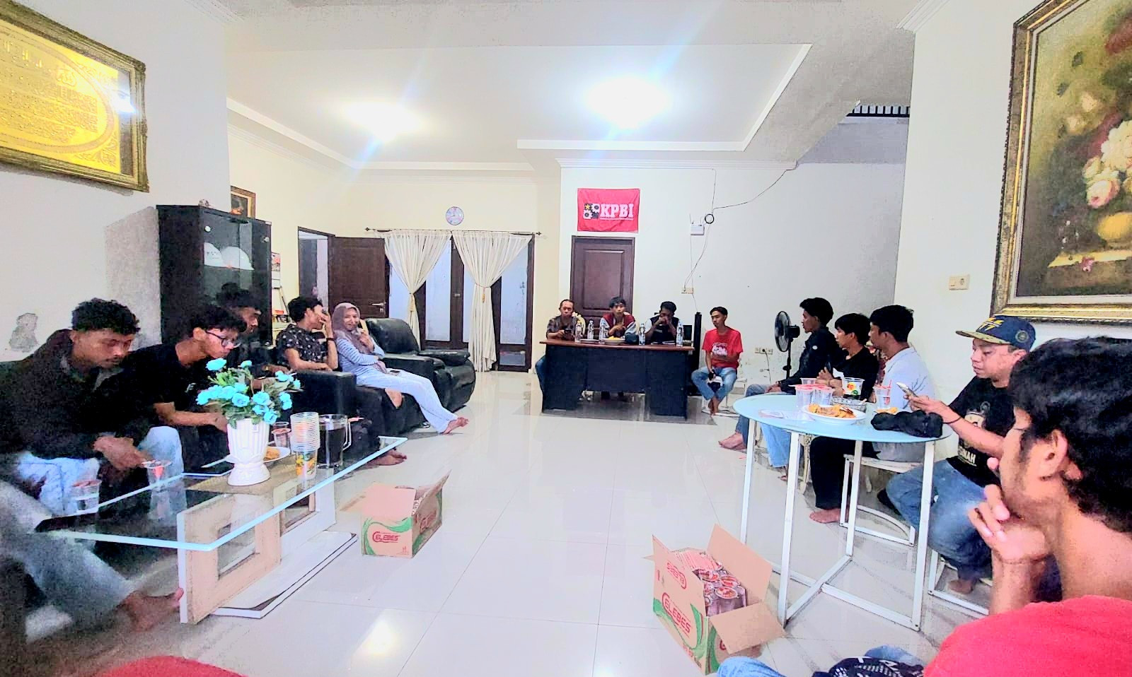 Ketgam: Sejumlah peserta mengikuti dialog publik Koalisi Gerakan Rakyat (KGR) bersama Partai Buruh menjelang Hari Tani Nasional (HTN) 2026 di Kabupaten Gowa, Sulawesi Selatan, Sabtu (6/9/2026).