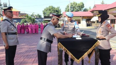 Kapolsek Bissappu dan Kasat Samapta Polres Bantaeng Berganti
