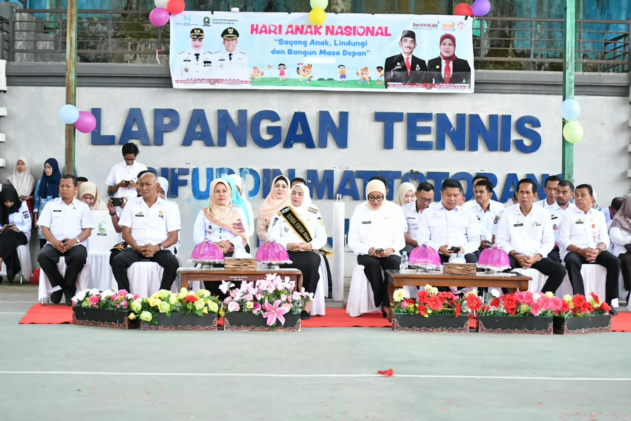 Foto: Puncak Hari Anak Nasional (HAN) ke-42 yang digelar Forum Anak Maseddi Sinjai.