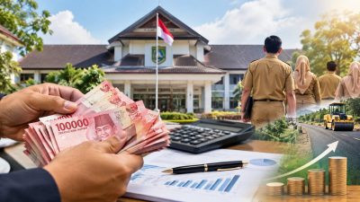 Ketgam: Ilustrasi APBD-P 2026 Kabupaten Sinjai dengan tambahan TKD sekitar Rp61 miliar untuk mendukung kebutuhan gaji ASN, pelayanan publik, dan pembangunan daerah. (ENews/AI)
