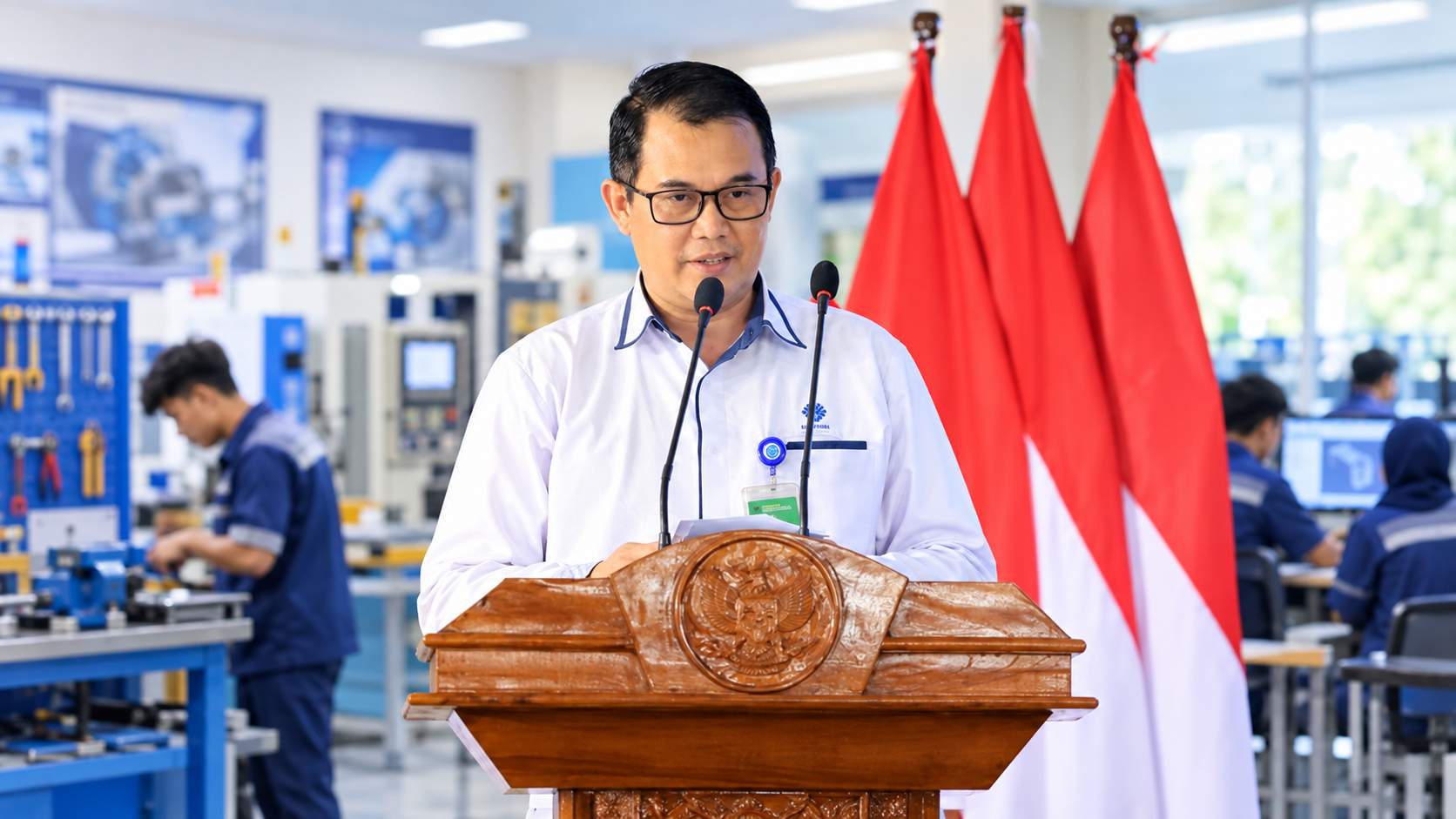 Ketgam: Direktur Jenderal Binalavotas Kemnaker Darmawansyah menyampaikan keterangan terkait program Pelatihan Vokasi Nasional (PVN) 2026. Pendaftaran PVN Batch 6 dibuka hingga 14 Oktober 2026.